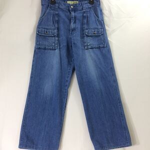 Cabela’s 7 Pocket Hiker Jeans Men’s 33 Blue Denim Utility Cargo Cotton Vintage